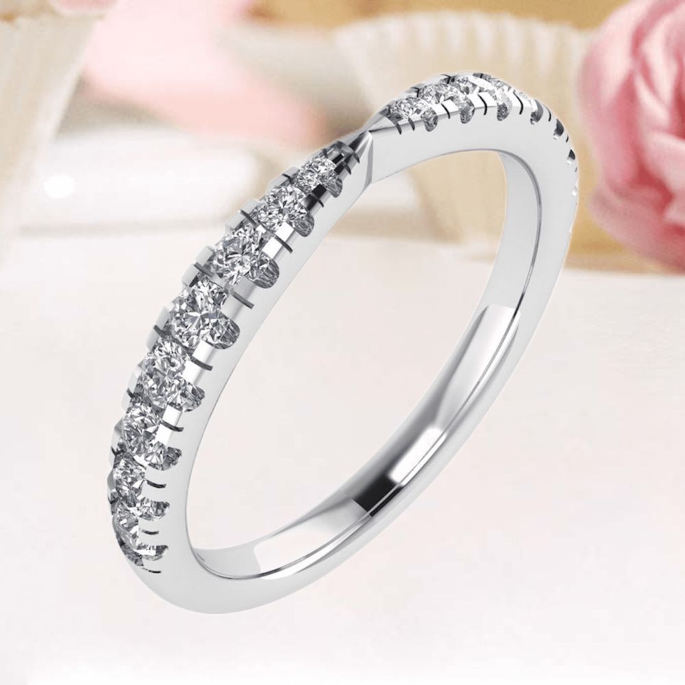 Pinched, Eternity Ring, Diamond Ring, Wedding Ring, Engagement Ring, Engagement Diamond Ring, Wedding Diamond Ring